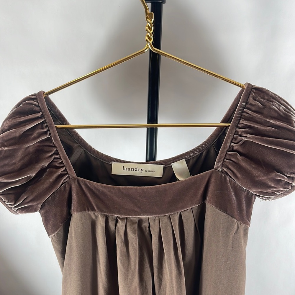 Laundry by Design velvet/ rayon midi dress